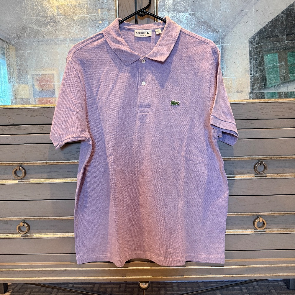 Lacoste Men's purple Polo Shirt sz 6